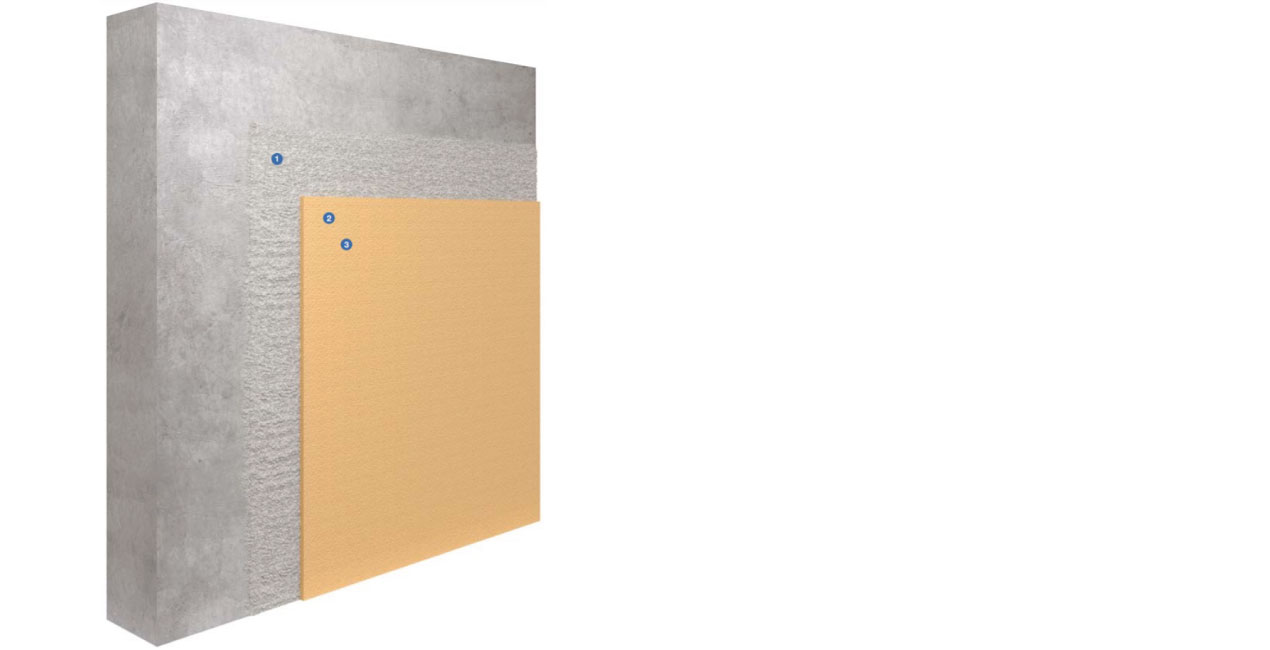 rendering onto concrete